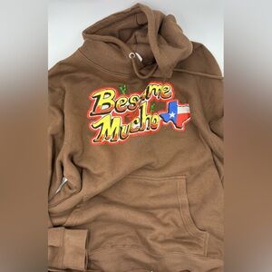 Brown 'Besame Mucho' Graphic Hoodie
